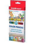 Цветни моливи Erich Krause - Шестоъгълни, 24 цвята - 1t