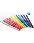 Цветни моливи Colorino - Marvel Star Wars Jumbo, 12 + 1 цвята и острилка - 2t