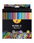 Цветни моливи Adel BlackLine - 48 цвята - 1t