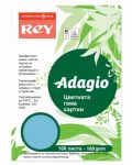 Цветен копирен картон Rey Adagio - Blue, A4, 160 g/m2, 100 листа - 1t