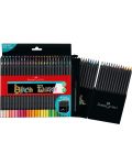 Цветни моливи Faber-Castell Black Edition - 50 цвята - 2t