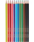 Цветни моливи Adel - 12 цвята, дълги - 2t