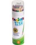 Цветни моливи Carioca Tita - 36 цвята + острилка - 1t