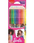 Цветни моливи Maped Barbie - 12 цвята - 1t