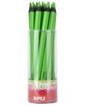 Цветен молив Apli - Джъмбо Неон, зелен - 1t