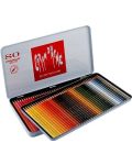 Цветни акварелни моливи Caran d'Ache Prismalo – 80 цвята, метална кутия - 3t