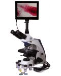 Цифров микроскоп Levenhuk - MED D35T LCD, бял/черен - 2t