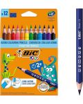 Цветни моливи BIC JUMBO - Ecolutions, триъгълни, 12 цвята - 1t