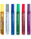 Цветни лепила Deli Stick Up - Glitter Classic, 6 х 12 ml - 2t
