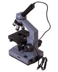 Цифров микроскоп Levenhuk - D320L BASE 3M, монокулярен, сив/черен - 3t
