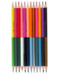 Цветни моливи Kidea - 12 броя, 24 цвята, двувърхи - 2t