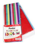 Цветна хартия Foska - 50x75 cm, 10 цвята - 1t
