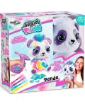 Творчески комплект Canal Toys - Плюшена играчка за оцветяване, Сладка панда - 1t