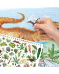 Творческа книга с шаблони и стикери DinosArt - Динозаври - 5t