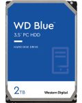 Твърд диск Western Digital - Blue, 2TB, 3.5'' - 1t