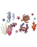 Творчески комплект Janod - Морски животни от 3D хартия - 2t