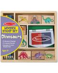 Творчески комплект с печати Melissa & Doug - Динозаври - 1t