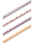 Творчески комплект Folia - Pastel Rainbow, гривни Кумихимо, 16 части - 2t