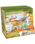Творческа книга с шаблони и стикери DinosArt - Динозаври - 8t