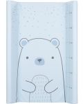 Твърда подложка за повиване KikkaBoo - Bear with me, Blue, 80 х 50 cm - 1t