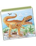 Творческа книга с шаблони и стикери DinosArt - Динозаври - 3t