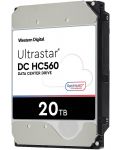 Твърд диск Westen Digital - Ultrastar DC HC560, 20TB, 7200 rpm, 3.5'' - 1t