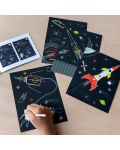 Творчески комплект Rex London - Скреч карти, космос - 4t
