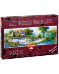 Панорамен пъзел Art Puzzle от 1000 части - Английска къщичка, Питър Моц - 1t
