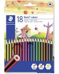 Цветни моливи Staedtler Noris Colour 185 - 18 цвята - 1t