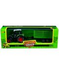 Детска играчка Farm Truck - Зелен трактор с ремарке - 1t