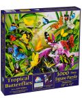 Пъзел SunsOut от 1000 части - Тропически пеперуди, Лори Шори - 2t