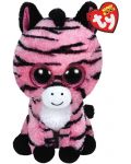 Плюшена играчка TY Beanie Boos - Розова зебра Zoey, 24 cm - 1t