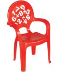 Детски стол Pilsan - Червен, с цифри - 1t