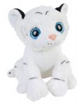 Плюшена играчка Morgenroth Plusch - Бял тигър с блестящи сини очи, 30 cm - 1t