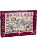 Пъзел Art Puzzle от 2000 части - Антична карта на света - 1t