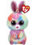Плюшена играчка TY Toys - Зайче с блестящи очи Bloomy, 8 cm - 1t