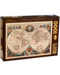 Пъзел D-Toys от 1000 части - Винтидж карти, Старинна карта - 1t