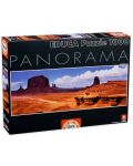 Панорамен пъзел Educa от 1000 части - Долината на монументите, САЩ - 1t