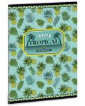Ученическа тетрадка A5, 40 листа Ars Una - Yellow pineapple - 1t