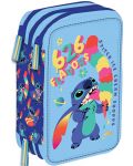 Ученически несесер Kstationery Lilo & Stitch - C 3 ципа - 1t