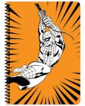 Ученическа тетрадка със спирала Keskin Color - Marvel, A4, 80 листа, широки редове - 1t