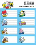 Ученически етикети Grupo Erik - BT21, 16 броя - 2t