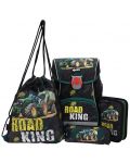 Ученически комплект ABC 123 Road King - 2023, раница, спортна торба и два несесера - 1t