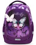 Ученическа раница Belmil - Butterfly Purple, 2 отделения, 19 l - 2t