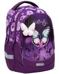 Ученическа раница Belmil - Butterfly Purple, 2 отделения, 19 l - 1t