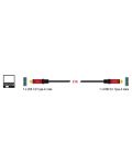 Удължителен кабел Delock - 82753, USB-A/USB-А, 2 m, черен/червен - 3t