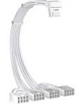 Удължителен кабел 1stPlayer - FM4-B-WH, 0.32 m, бял - 2t