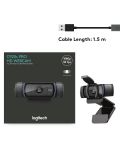 Уеб камера Logitech - C920S Pro, Full HD, черна - 11t