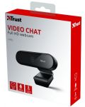 Уеб камера Trust - Tyro, 1080p, черна - 6t