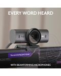 Уеб камера Logitech - MX Brio, 4K Ultra HD, Graphite - 5t